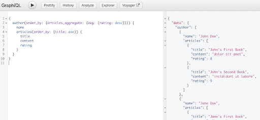 query array relationship